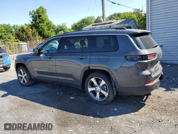 2022 Jeep Grand Cherokee Limited with VIN 1C4RJKBG1N8507816, listed as a Copart auction lot 58566885 with 34,375 mi miles and Salvage title. Bid and sale history available at DreamBid. Image 2.