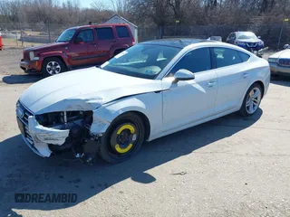 2019 Audi A5 Sportback Premium Plus with VIN WAUBNCF53KA023202, listed as a IAAI auction lot 41749214 with 40,716 mi miles and . Bid and sale history available at DreamBid. Image 2.