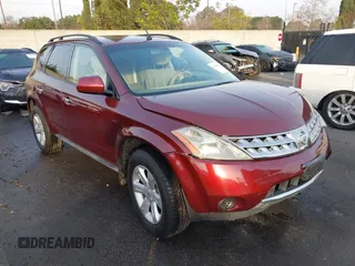2007 Nissan Murano S with VIN JN8AZ08W47W612443, listed as a IAAI auction lot 41462615 with 160,485 mi miles and . Bid and sale history available at DreamBid. Image 1.