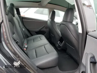 2024 Tesla Model 3 with VIN 5YJ3E1EA3RF737102, listed as a Copart auction lot 55321685 with 9,638 mi miles and Salvage Title. Bid and sale history available at carsss.com. Image 10.