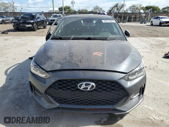 2019 Hyundai Veloster Turbo z VIN KMHTH6AB4KU007744, wystawiony jako Copart lot #88815645 z przebiegiem 88 738 mil mil oraz Nie do naprawy • Non repairable. Historia ofert i sprzedaży dostępna na DreamBid. Obrazek 5.