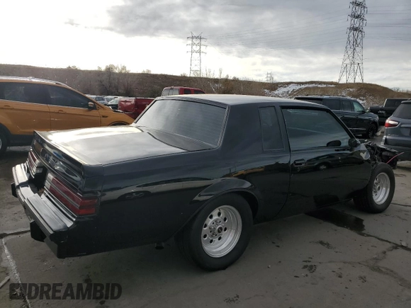 1986 Buick Regal with VIN 1G4GK4771GP428305, listed as a Copart auction lot 81919944 with 943 mi miles and Clean Title. Bid and sale history available at DreamBid. Image 3.