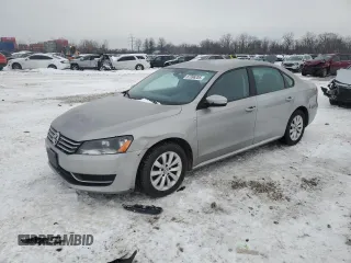 2013 Volkswagen Passat S w/Appearance with VIN 1VWAP7A37DC145619, listed as a Copart auction lot 87996205 with 160,271 mi miles and Salvage Title. Bid and sale history available at carsss.com. Image 1.