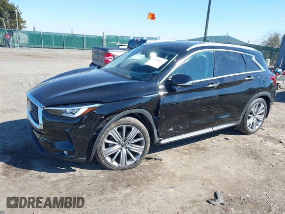 2021 Infiniti QX50 Essential z VIN 3PCAJ5CB3MF114612, wystawiony jako IAAI lot #41608417 z przebiegiem 35 496 mil mil oraz . Historia ofert i sprzedaży dostępna na DreamBid. Obrazek 2.
