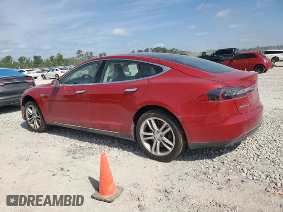 2014 Tesla Model S 60 with VIN 5YJSA1H13EFP30664, listed as a Copart auction lot 53142305 with 113,995 mi miles and Salvage Title. Bid and sale history available at DreamBid. Image 2.
