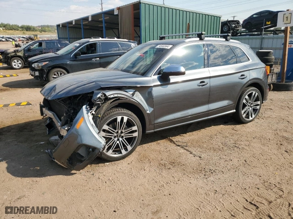 2020 Audi SQ5 Premium with VIN WA1A4AFY9L2001730, listed as a Copart auction lot 74846564 with 37,603 mi miles and Salvage Title. Bid and sale history available at carsss.com. Image 1.