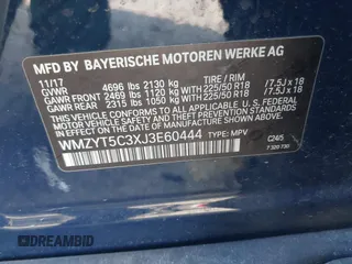 2018 MINI Countryman Cooper S z VIN WMZYT5C3XJ3E60444, wystawiony jako IAAI lot #42422793 z przebiegiem 96 722 mil mil oraz . Historia ofert i sprzedaży dostępna na DreamBid. Obrazek 9.