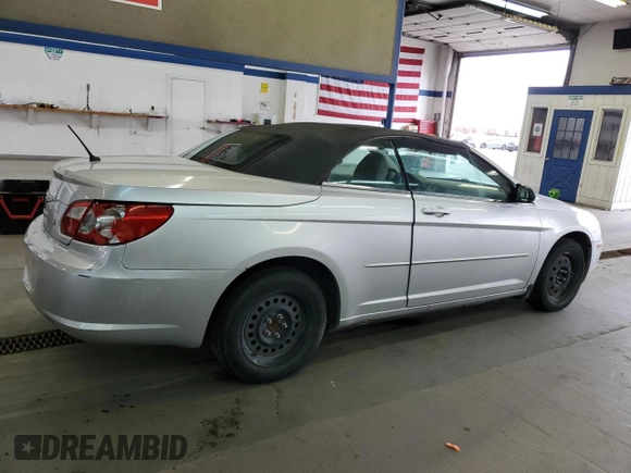 2008 Chrysler Sebring LX with VIN 1C3LC45K78N675207, listed as a Copart auction lot 57565874 with 187,308 mi miles and Clean Title. Bid and sale history available at carsss.com. Image 3.