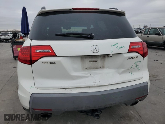2008 Acura MDX Tech/Pwr Tail Gate with VIN 2HNYD28608H542163, listed as a Copart auction lot 43007725 with 252,616 mi miles and Salvage Title. Bid and sale history available at carsss.com. Image 6.