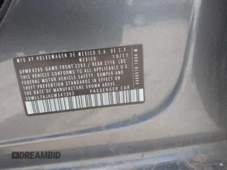 2012 Volkswagen Jetta TDI w/Premium & Nav с VIN 3VWLL7AJ0CM341353, выставлен на аукционе IAAI как лот 42206057 с пробегом 193 091 миль миль и . История ставок и продаж доступна на DreamBid. Изображение 9.