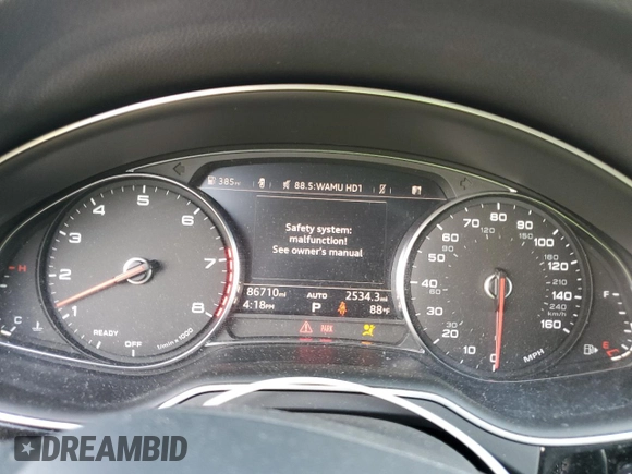 2017 Audi Q7 Premium with VIN WA1AHAF71HD043154, listed as a Copart auction lot 67232344 with 86,710 mi miles and Salvage title. Bid and sale history available at DreamBid. Image 9.