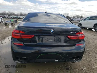 2017 BMW 7 Series 750i with VIN WBA7F0C30HGM21882, listed as a Copart auction lot 46093973 with 53,535 mi miles. Bid and sale history available at carsss.com. Image 6.