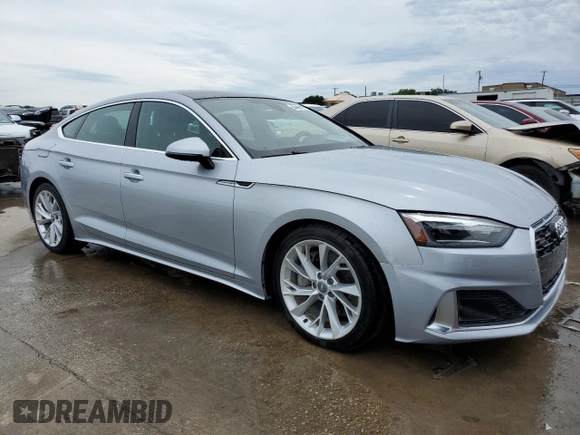 2020 Audi A5 Sportback Premium with VIN WAUANCF59LA008782, listed as a Copart auction lot 58103303 with 72,447 mi miles. Bid and sale history available at carsss.com. Image 4.