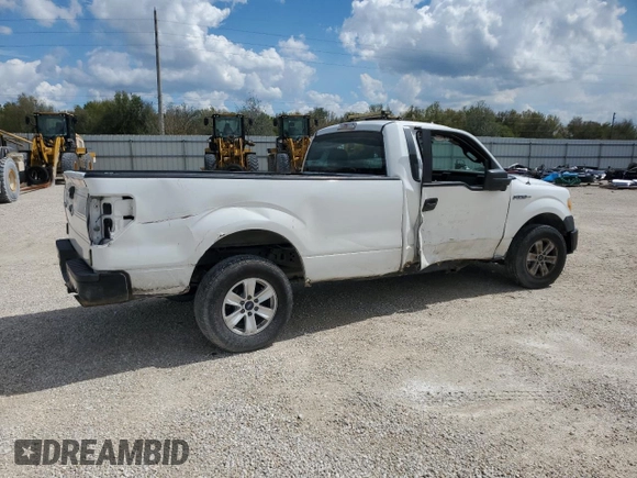 2013 Ford F-150 XL with VIN 1FTMF1EM2DKD10744, listed as a Copart auction lot 45233825 with 101,961 mi miles and Salvage Title. Bid and sale history available at carsss.com. Image 3.