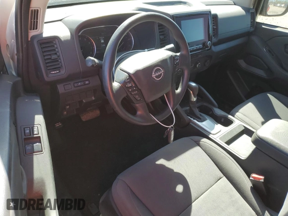 2024 Nissan Frontier S with VIN 1N6ED1CL6RN656660, listed as a Copart auction lot 49865365 with 26,140 mi miles and Salvage title. Bid and sale history available at DreamBid. Image 8.