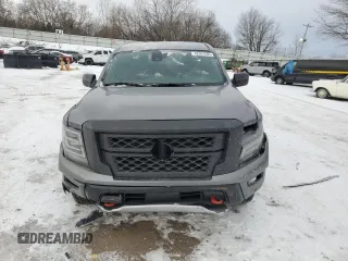 2024 Nissan Titan Pro-4X with VIN 1N6AA1ED1RN115335, listed as a Copart auction lot 42597585 with 5,381 mi miles and Salvage title. Bid and sale history available at DreamBid. Image 5.