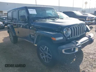 2024 Jeep Wrangler Sahara with VIN 1C4PJXEN6RW224358, listed as a IAAI auction lot 42684726 with 31,707 mi miles and . Bid and sale history available at DreamBid. Image 1.