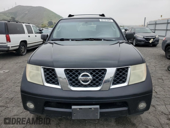 2007 Nissan Pathfinder S with VIN 5N1AR18U17C615197, listed as a Copart auction lot 53191045 with 225,166 mi miles and Clean Title. Bid and sale history available at carsss.com. Image 5.