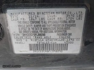 2015 Nissan Versa Note S with VIN 3N1CE2CP3FL398290, listed as a IAAI auction lot 41467453 with 129,672 mi miles. Bid and sale history available at carsss.com. Image 9.