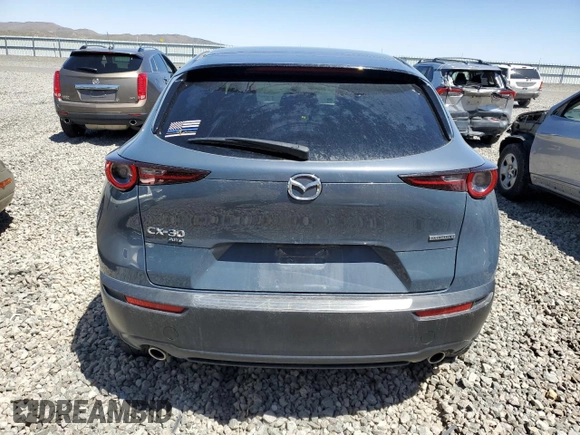 2023 Mazda CX-30 S Carbon Edition with VIN 3MVDMBCM1PM524019, listed as a Copart auction lot 57079355 with 46,737 mi miles and Salvage title. Bid and sale history available at DreamBid. Image 6.