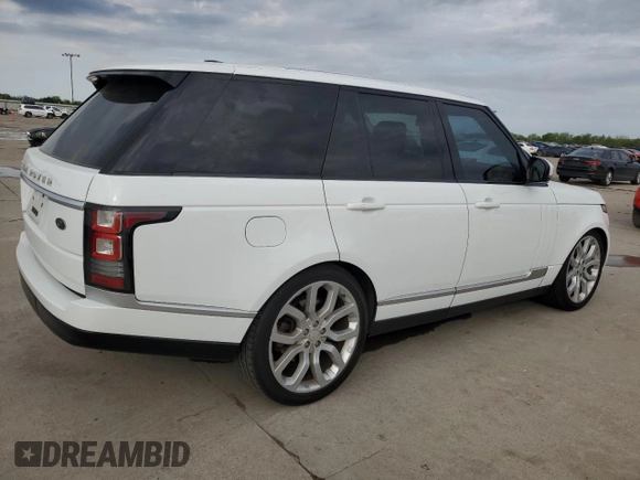 2014 Land Rover Range Rover HSE z VIN SALGS2WF7EA174240, wystawiony jako Copart lot #50063685 z przebiegiem 103 747 mil mil oraz Czysty tytuł • Clean title. Historia ofert i sprzedaży dostępna na DreamBid. Obrazek 3.