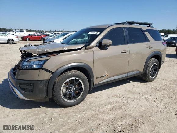 2024 Nissan Pathfinder SV with VIN 5N1DR3BD8RC230028, listed as a Copart auction lot 45240105 with 21,211 mi miles and Salvage Title. Bid and sale history available at carsss.com. Image 1.
