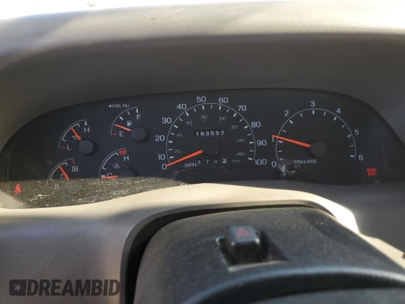 2001 Ford F-250 with VIN 3FTNF21L81MA77058, listed as a Copart auction lot 85871654 with 163,557 mi miles and Salvage title. Bid and sale history available at DreamBid. Image 9.
