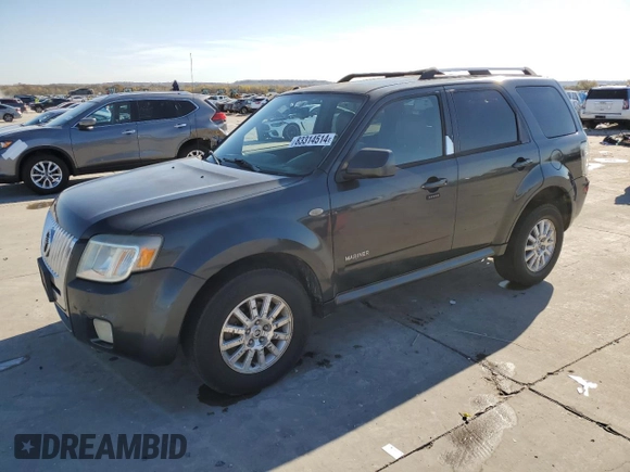 2008 Mercury Mariner Premier with VIN 4M2CU87178KJ05854, listed as a Copart auction lot 83314514 with 194,500 mi miles and Salvage Title. Bid and sale history available at carsss.com. Image 1.
