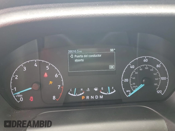 2023 Ford Transit Cargo with VIN 1FTBR1Y80PKA68280, listed as a Copart auction lot 60612605 with 39,016 mi miles and Salvage title. Bid and sale history available at DreamBid. Image 9.