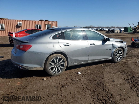 2024 Chevrolet Malibu RS with VIN 1G1ZG5ST6RF140046, listed as a Copart auction lot 48470685 with 24,538 mi miles and Salvage Title. Bid and sale history available at DreamBid. Image 3.