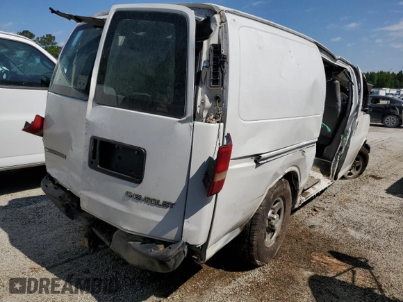 2005 Chevrolet Express Cargo with VIN 1GCFG15X351197863, listed as a Copart auction lot 54821175 with Not provided miles and Salvage title. Bid and sale history available at DreamBid. Image 3.