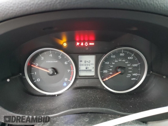 2015 Subaru Forester 2.5i with VIN JF2SJAAC6FG817043, listed as a Copart auction lot 46461615 with 80,895 mi miles and Salvage Title. Bid and sale history available at carsss.com. Image 9.
