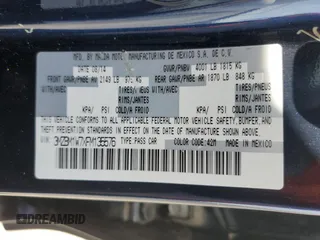 2015 Mazda 3 i Grand Touring with VIN 3MZBM1W7XFM135576, listed as a Copart auction lot 54060755 with 137,374 mi miles and Salvage title. Bid and sale history available at DreamBid. Image 12.