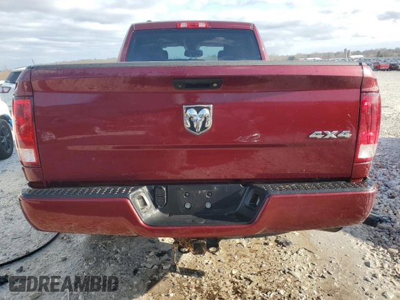 2018 Ram 1500 Express with VIN 1C6RR7FT3JS277908, listed as a Copart auction lot 51760535 with 163,395 mi miles and Salvage title. Bid and sale history available at DreamBid. Image 6.