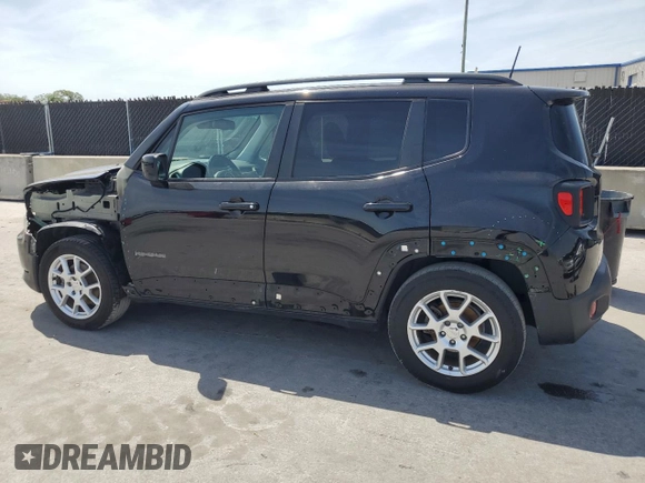 2020 Jeep Renegade Latitude with VIN ZACNJABB9LPL65716, listed as a Copart auction lot 53452695 with 66,390 mi miles and Salvage Title. Bid and sale history available at carsss.com. Image 2.