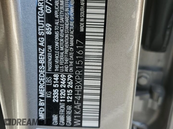 2023 Mercedes-Benz C 300 with VIN W1KAF4HBXPR151617, listed as a Copart auction lot 47285225 with 32,952 mi miles and Salvage Title. Bid and sale history available at DreamBid. Image 12.
