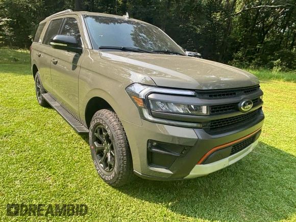 2024 Ford Expedition Timberline с VIN 1FMJU1RGXREA08486, выставлен на аукционе Copart как лот 63546715 с пробегом 20 442 миль миль и Чистый • Clean title. История ставок и продаж доступна на DreamBid. Изображение 1.