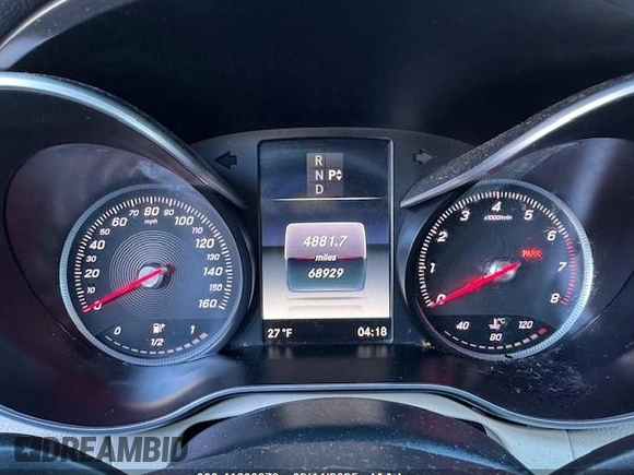 2017 Mercedes-Benz C 300 with VIN 55SWF4JB9HU215940, listed as a IAAI auction lot 41600379 with 68,929 mi miles and . Bid and sale history available at DreamBid. Image 7.