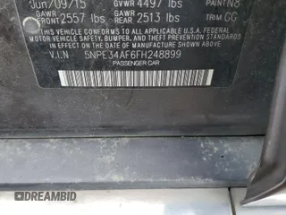 2015 Hyundai Sonata Limited with VIN 5NPE34AF6FH248899, listed as a Copart auction lot 44242305 with Not Provided miles and Non Repairable. Bid and sale history available at carsss.com. Image 12.