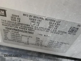 2014 GMC Acadia SLT z VIN 1GKKVRKDXEJ357660, wystawiony jako Copart lot #52595794 z przebiegiem 180 509 mil mil oraz Szkoda całkowita • Salvage title. Historia ofert i sprzedaży dostępna na DreamBid. Obrazek 13.
