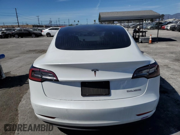 2019 Tesla Model 3 Long Range with VIN 5YJ3E1EB1KF433510, listed as a Copart auction lot 47482225 with 111,352 mi miles and Salvage Title. Bid and sale history available at DreamBid. Image 6.