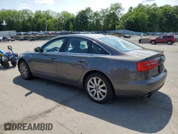 2013 Audi A6 Premium Plus with VIN WAUGGAFC5DN054949, listed as a Copart auction lot 59535535 with 225,246 mi miles and Clean title. Bid and sale history available at DreamBid. Image 2.