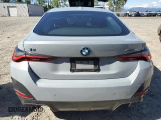 2023 BMW i4 eDrive40 with VIN WBY73AW09PFN90742, listed as a Copart auction lot 53610804 with 17,647 mi miles. Bid and sale history available at carsss.com. Image 6.