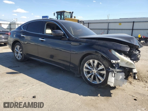 2012 Infiniti M with VIN JN1BY1AP5CM333877, listed as a Copart auction lot 50949495 with Not provided miles and Salvage title. Bid and sale history available at DreamBid. Image 4.