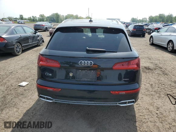2020 Audi Q5 Premium with VIN WA1G2AFYXL2054002, listed as a Copart auction lot 68996494 with 44,510 mi miles and Non Repairable. Bid and sale history available at carsss.com. Image 6.