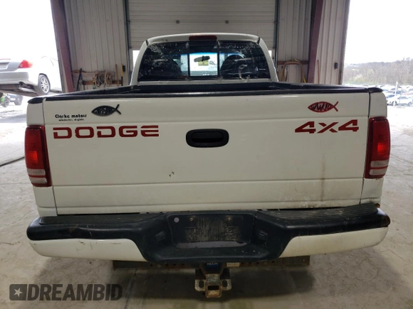 1998 Dodge Dakota SLT with VIN 1B7GG22X1WS732201, listed as a Copart auction lot 53292865 with 212,198 mi miles and Salvage Title. Bid and sale history available at carsss.com. Image 6.