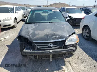 2001 Honda Civic LX with VIN JHMES165X1S008247, listed as a Copart auction lot 62525084 with 240,503 mi miles and Salvage Title. Bid and sale history available at carsss.com. Image 5.