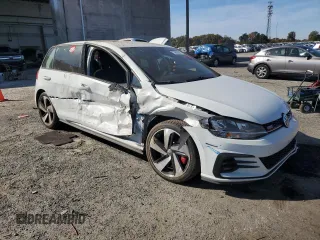 2020 Volkswagen Golf GTI S with VIN 3VW6T7AU4LM010153, listed as a Copart auction lot 73808063 with 44,502 mi miles and Salvage Title. Bid and sale history available at carsss.com. Image 4.