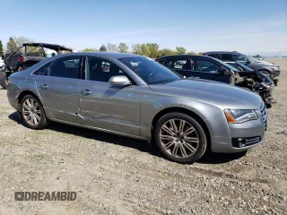 2013 Audi A8 3.0L z VIN WAUAGAFD8DN033639, wystawiony jako Copart lot #50001435 z przebiegiem 192 919 mil mil oraz Szkoda całkowita • Salvage title. Historia ofert i sprzedaży dostępna na DreamBid. Obrazek 4.