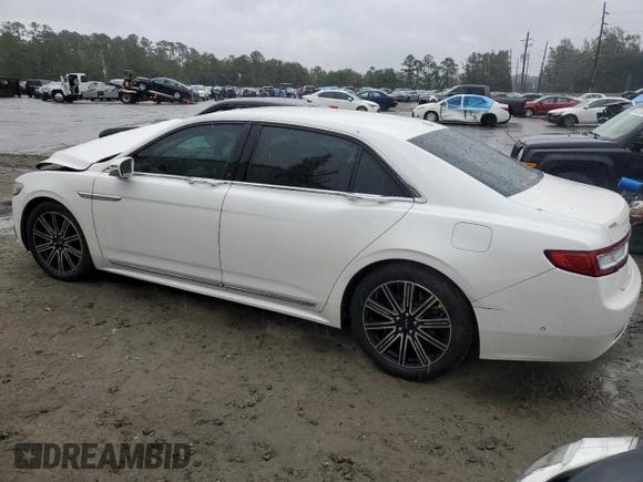 2017 Lincoln Continental Reserve with VIN 1LN6L9RP0H5628138, listed as a Copart auction lot 84345894 with 108,183 mi miles and Salvage Title. Bid and sale history available at carsss.com. Image 2.
